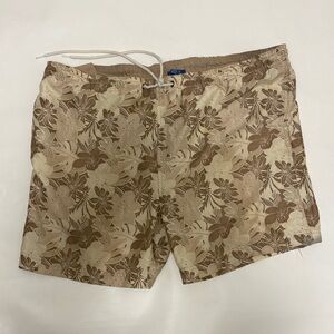 Boca Classics Tropical Floral Mens Swim Trunks Shorts Swimsuit Beach Flower Sz M